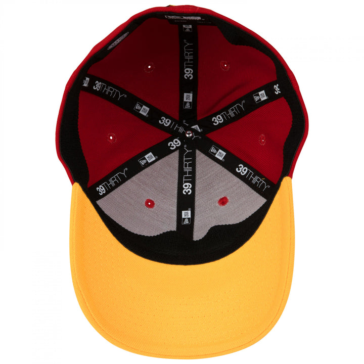 Flash Red and Yellow Colorway  Era 39Thirty Fitted Hat Image 4