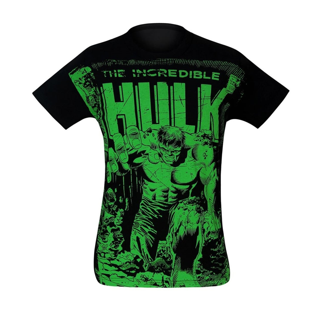 Hulk 105 Cover Black 30 Single T-Shirt Image 3