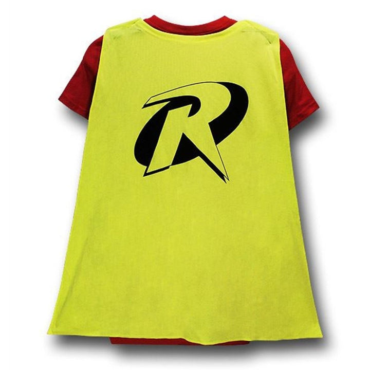 Robin Womens V-Neck Caped Costume T-Shirt Image 3