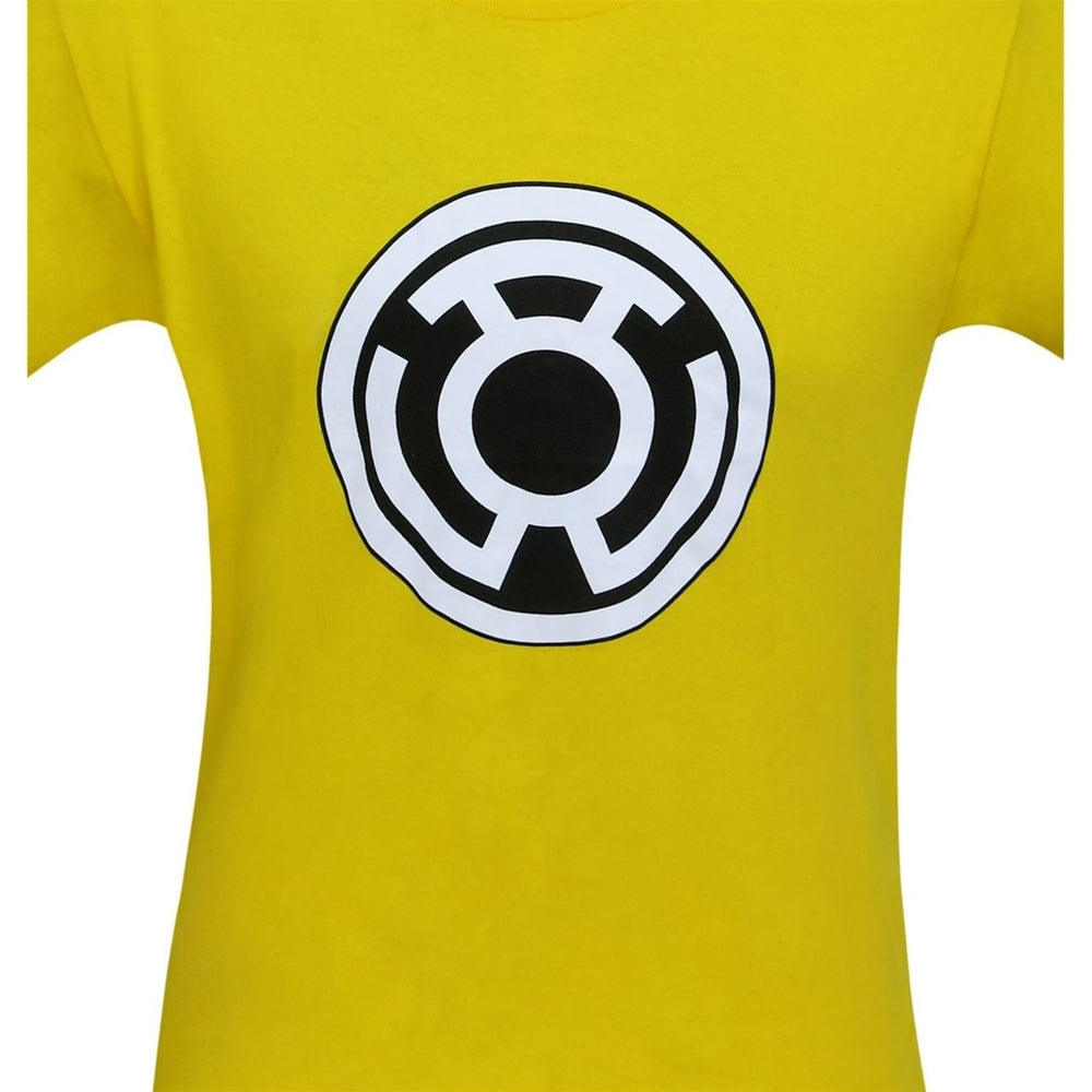 Sinestro Corps Big Symbol Yellow T-Shirt Image 2
