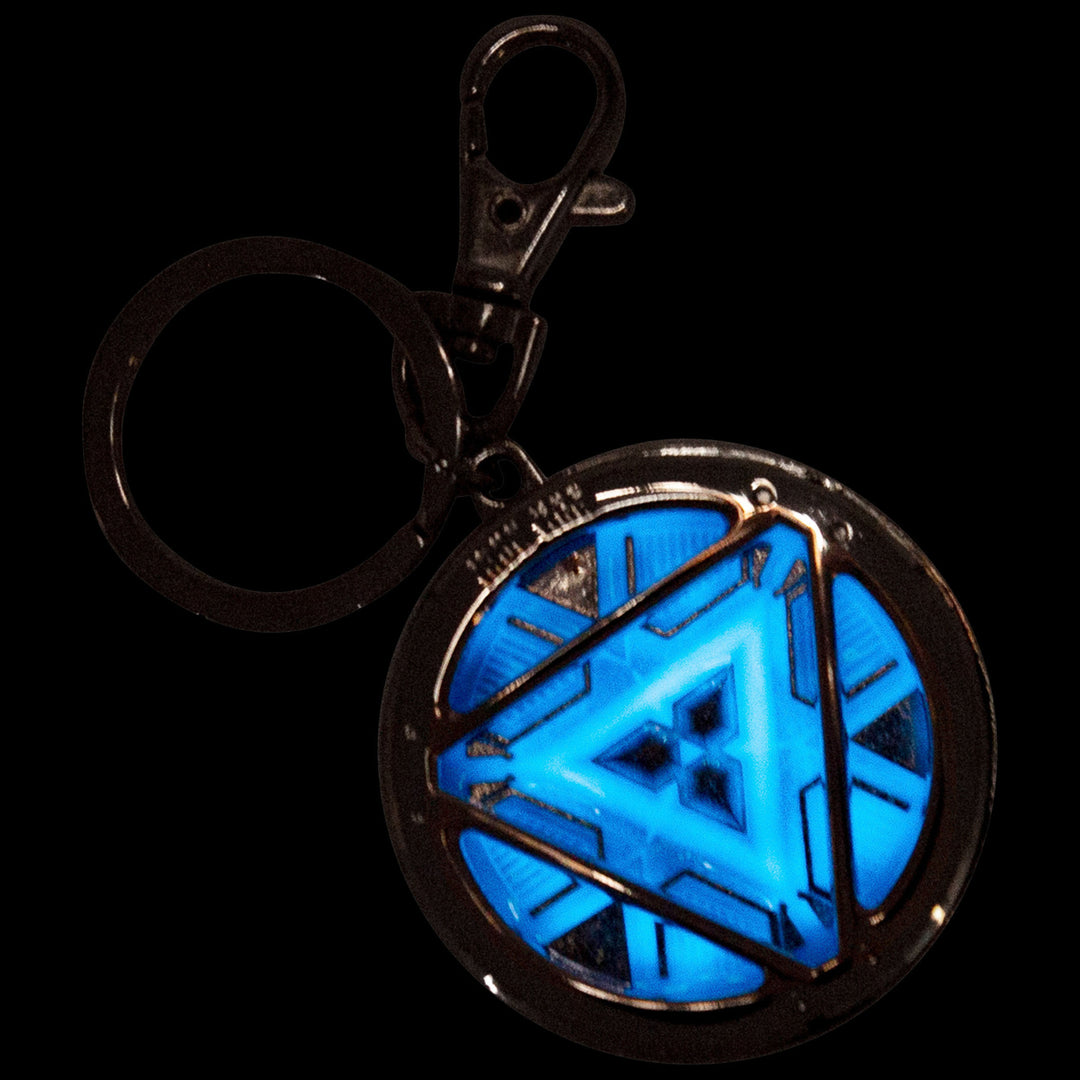 Iron Man 3 Arc Reactor Glowing Pewter Keychain Image 2