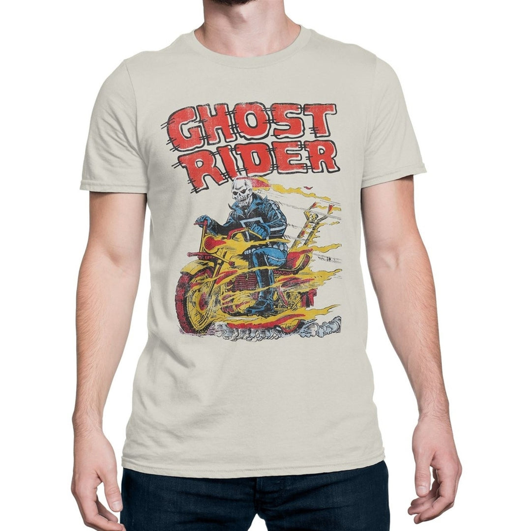 Ghost Rider Retro Hell on Wheels T-Shirt Image 1