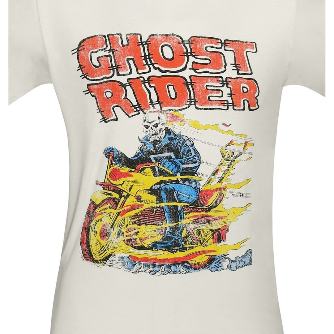 Ghost Rider Retro Hell on Wheels T-Shirt Image 2