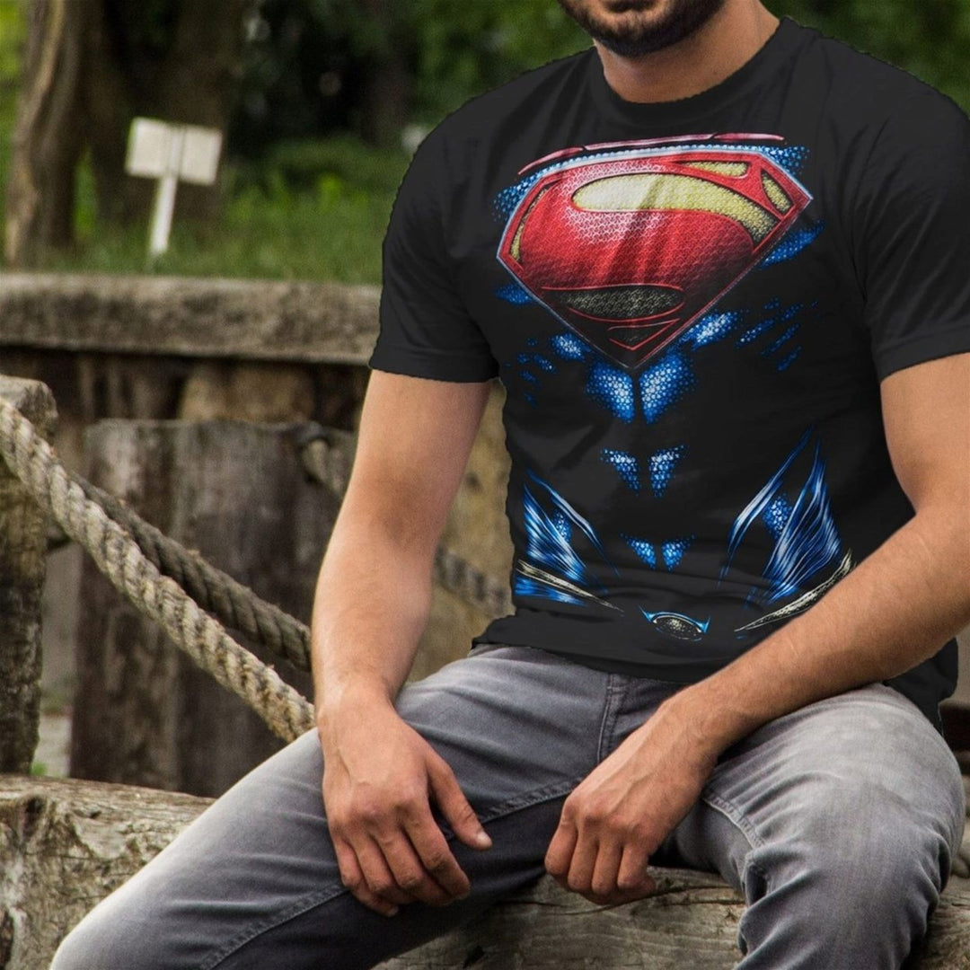 Superman Man of Steel Armor Costume T-Shirt Image 4