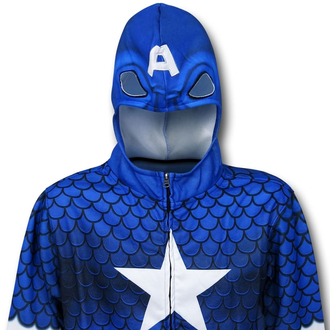 Captain America Lightweight Sublimated Costume Hoodie Image 3
