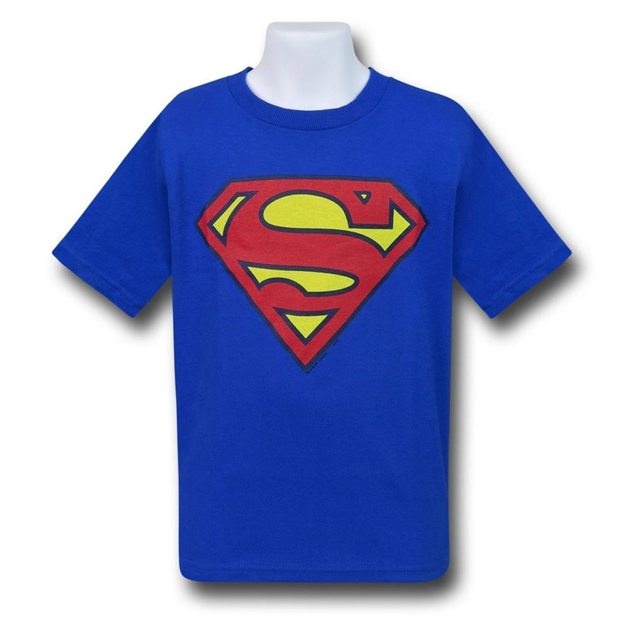 Superman Kids Royal Blue Symbol T-Shirt Image 1