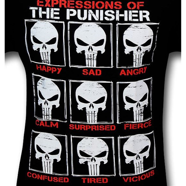 Punisher Expressions of the Punisher T-Shirt Image 2