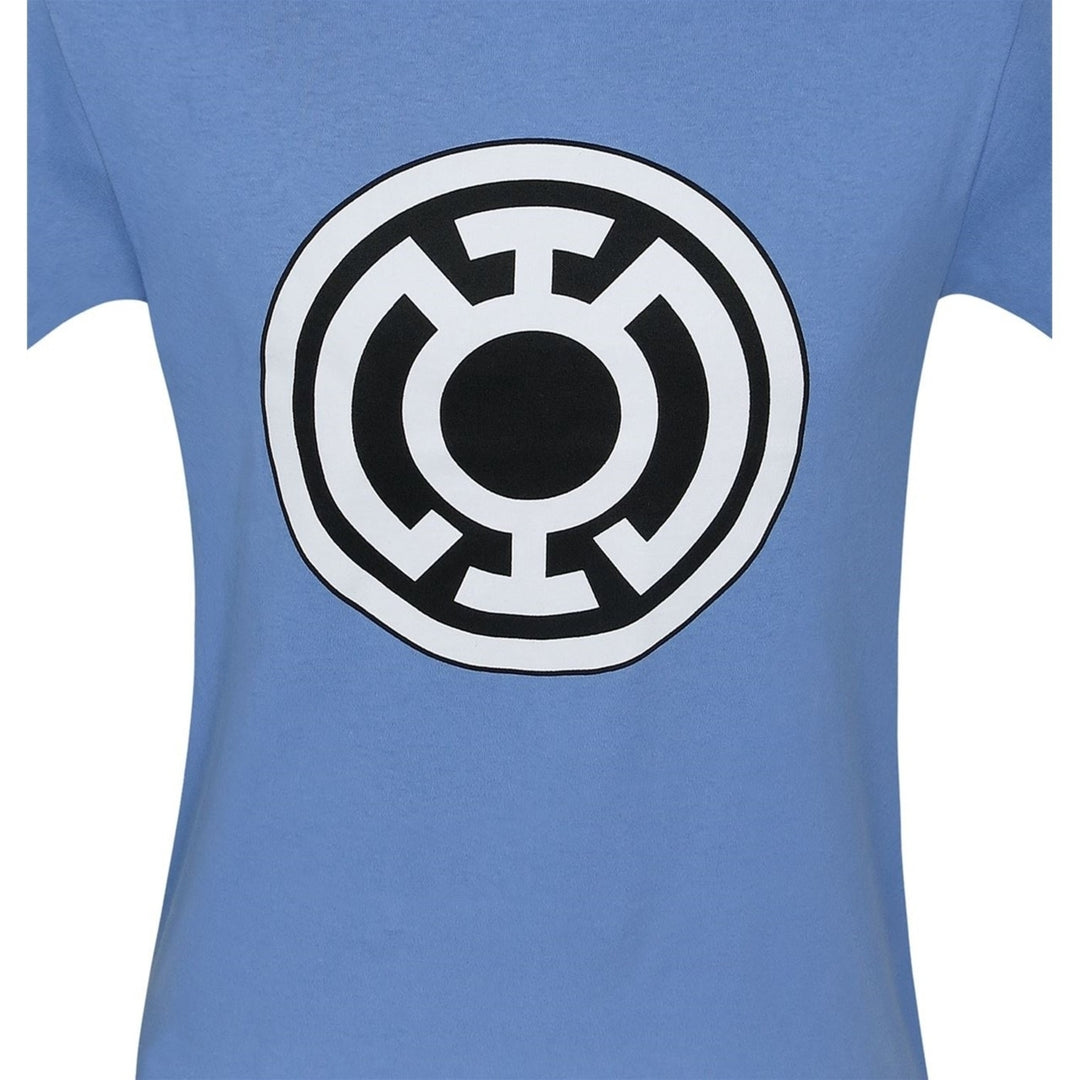 Blue Lantern Big Symbol Blue T-Shirt Image 2