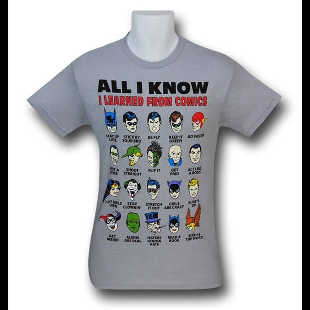 JLA All I Know Grey T-Shirt Image 1