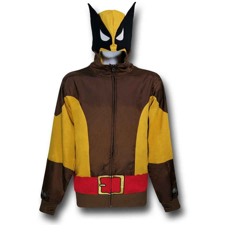 Wolverine Masked Brown Costume Hoodie Image 1
