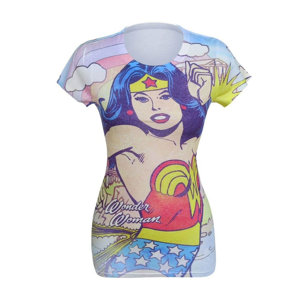 Wonder Woman Hometown Girl Sublimated Womens T-Shirt Image 2