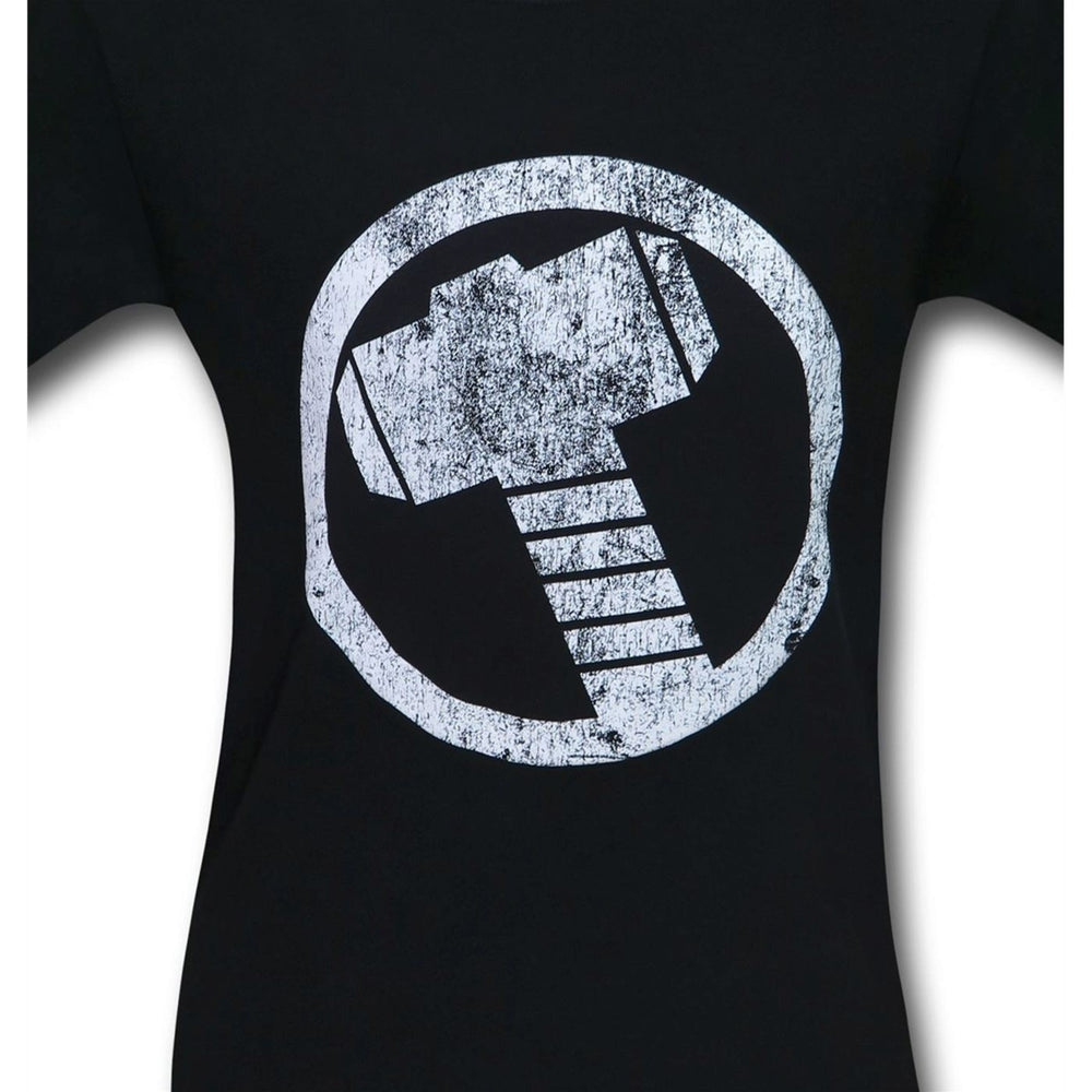 Thor Hammer Symbol T-Shirt Image 2