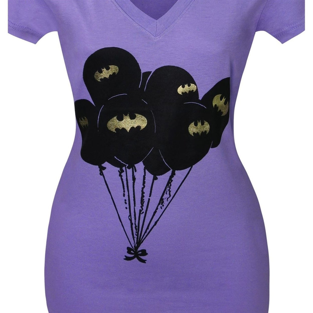 Batman Symbol Balloons Womens T-Shirt Image 2