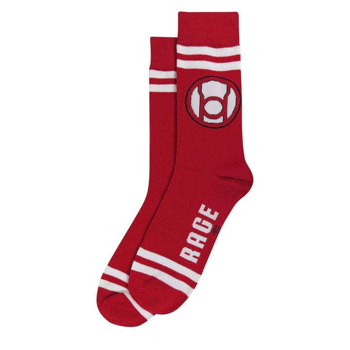 Green Lantern Red Lantern Rage Socks Image 2