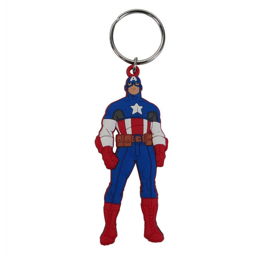 Captain America Stance PVC Keychain Image 1