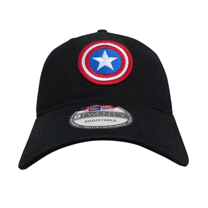 Captain America Shield Black 9Twenty Adjustable Hat Image 2