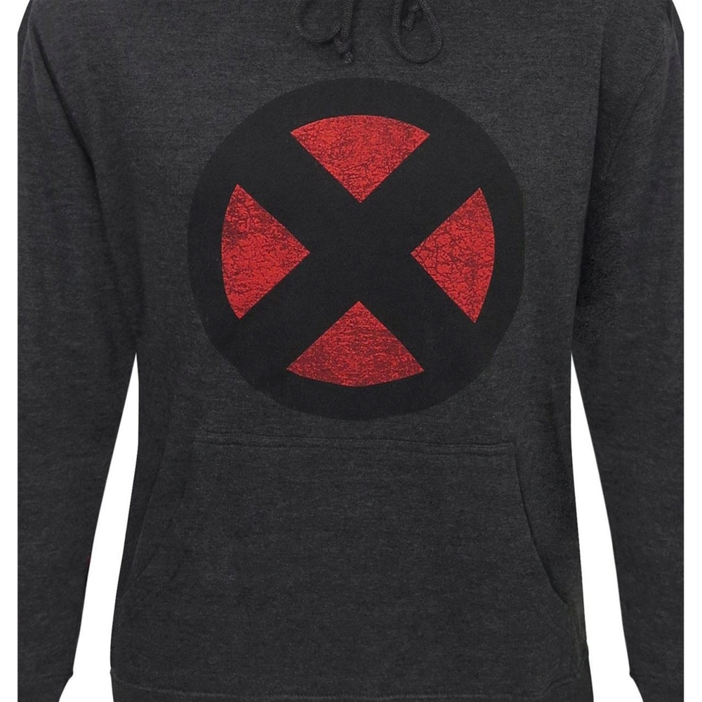 X-Men Distressed Symbol Mens Hoodie Image 2