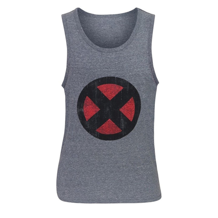 X-Men Distressed Symbol Mens Tank Top Image 3