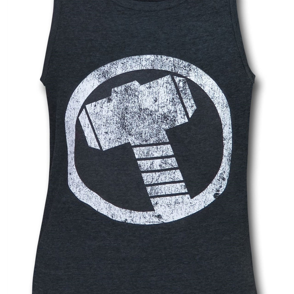 Thor Hammer Symbol Mens Tank Top Image 2