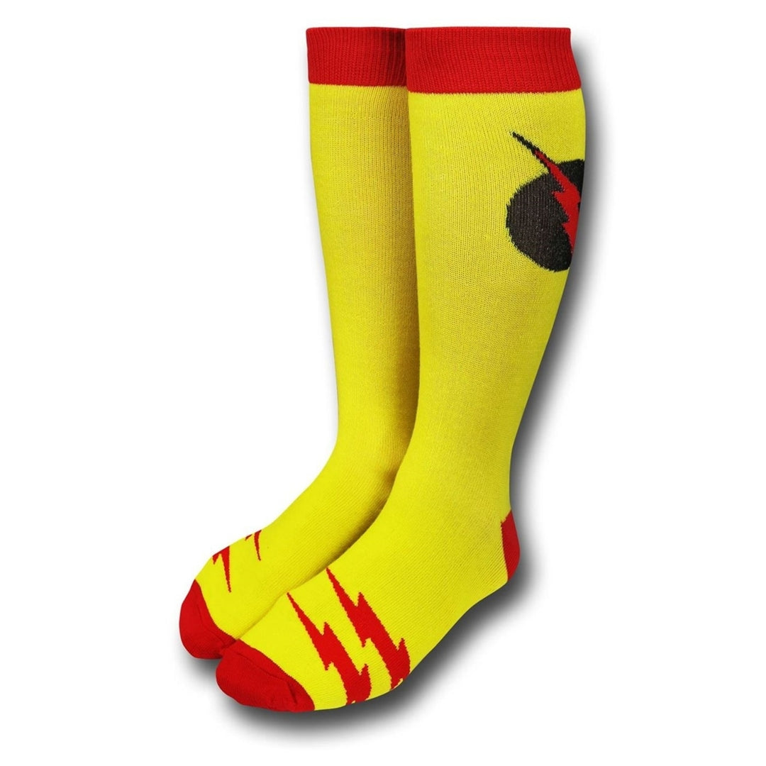 Reverse Flash Classic Symbol Crew Sock Image 1