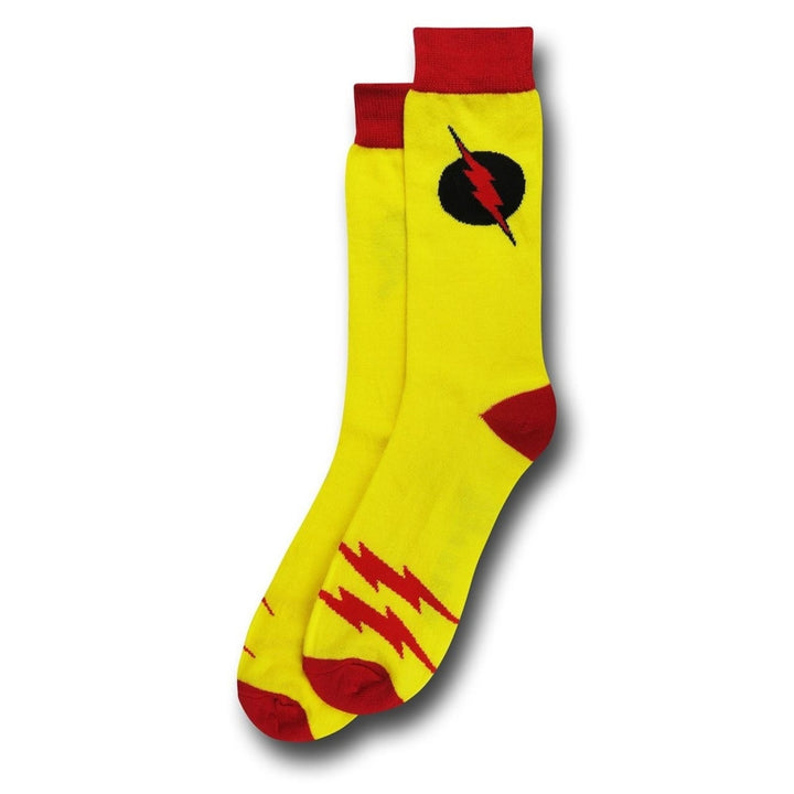 Reverse Flash Classic Symbol Crew Sock Image 2