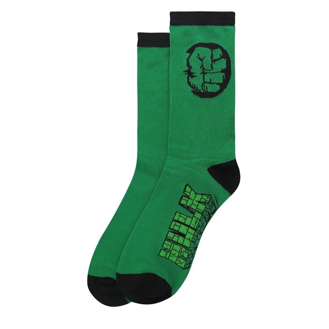 Hulk Fist Pump Crew Socks Image 2