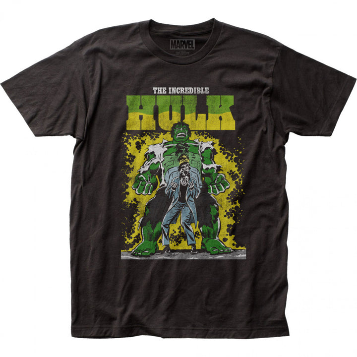 Incredible Hulk Transformation Mens T-Shirt Image 1