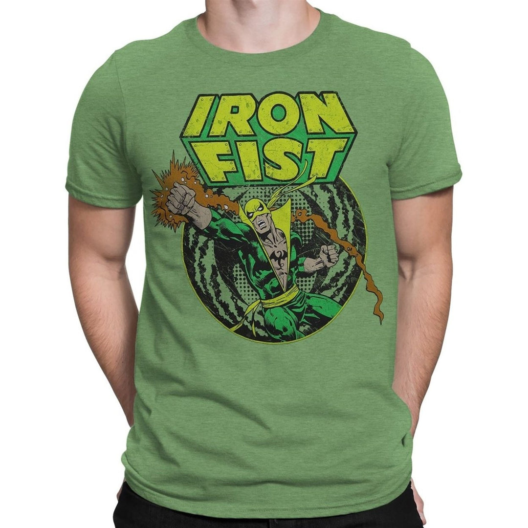 Iron Fist Power Punch Mens T-Shirt Image 1