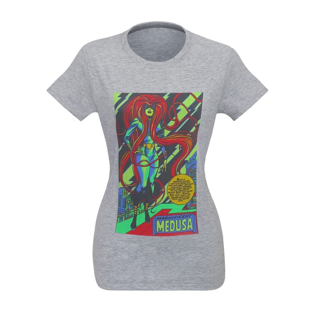 Medusa Black Light by Jack Kirby Womens T-Shirt Image 3