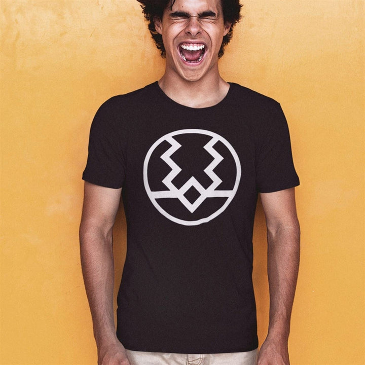 Black Bolt Symbol Mens T-Shirt Image 4