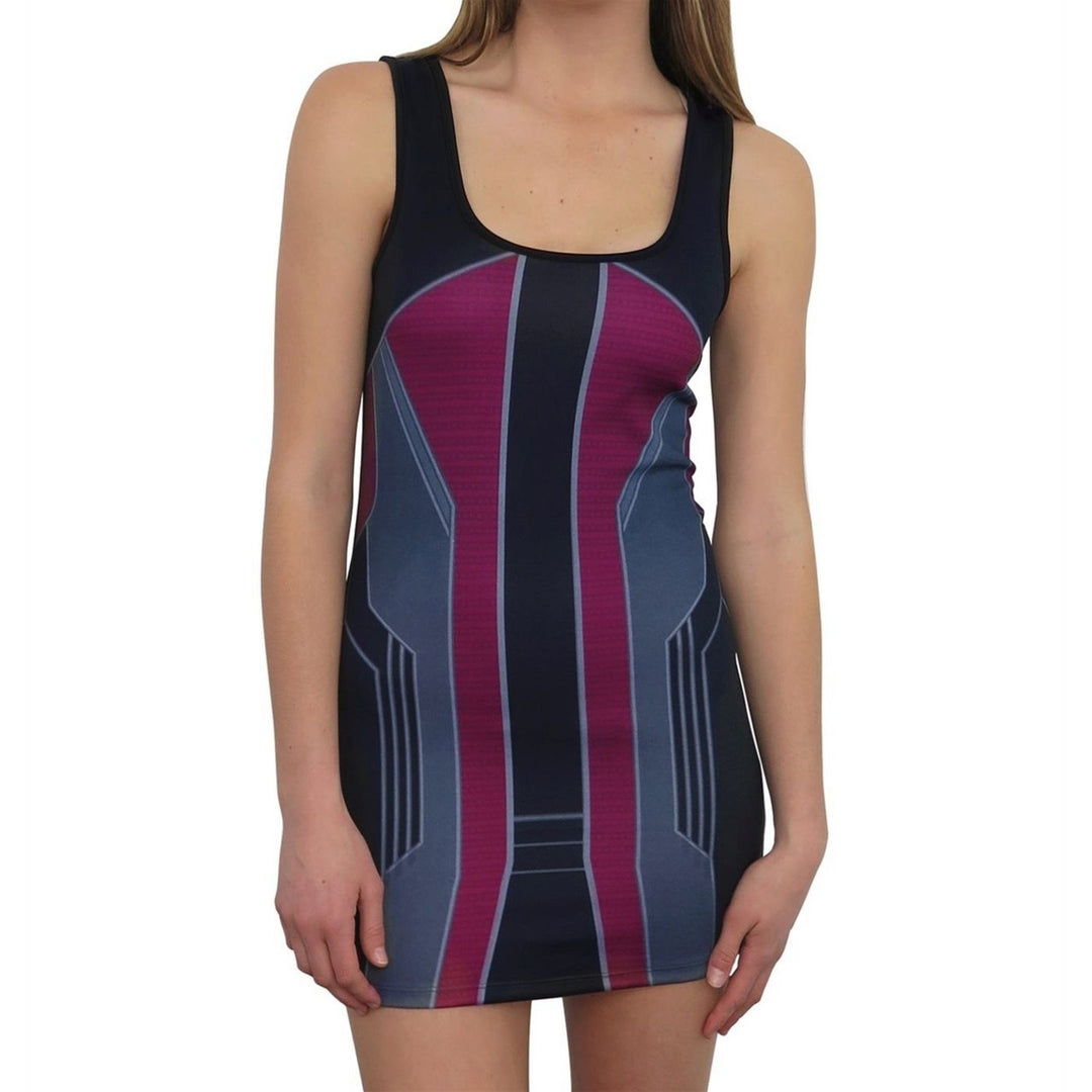 Hawkeye Costume Womens Mesh Back Dress Image 1