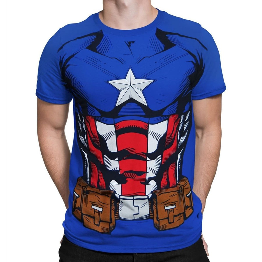 Captain America Suit-Up Mens Costume T-Shirt Image 1