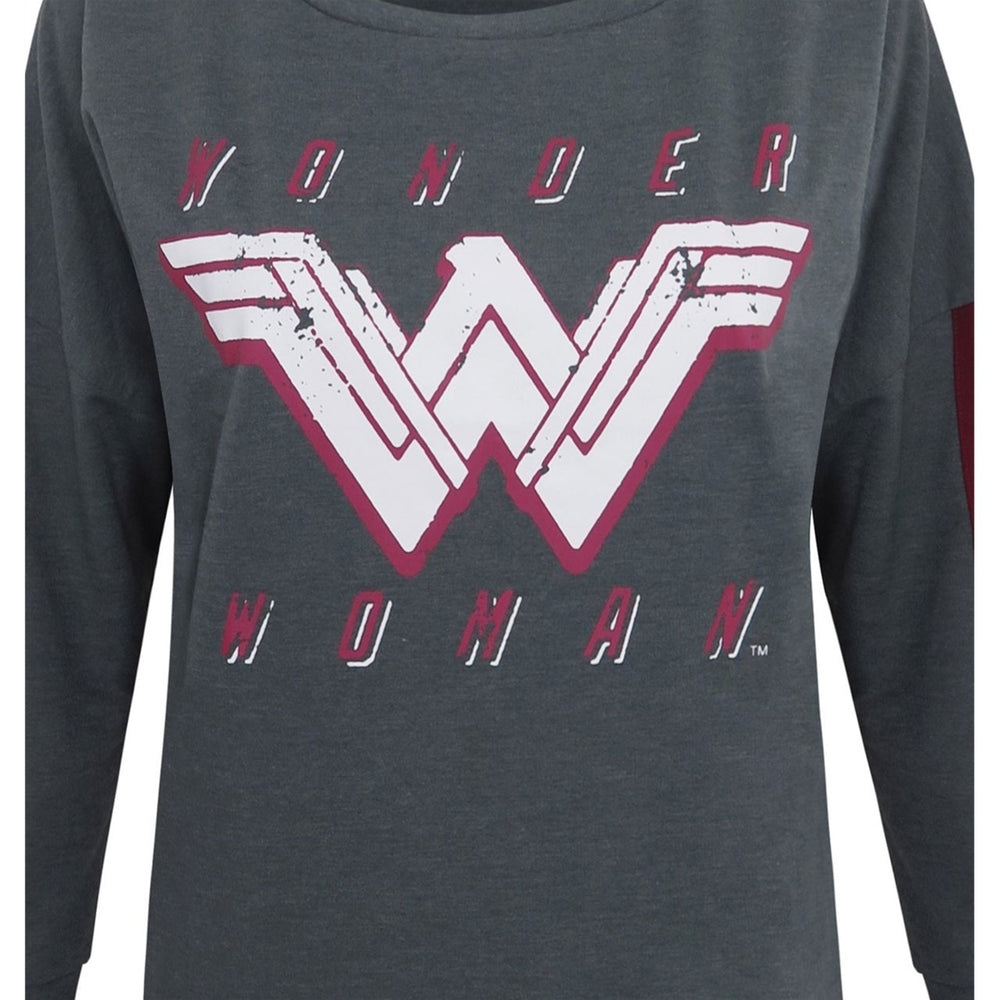 Wonder Woman Dye Heather Womens Sweatshirt Image 2