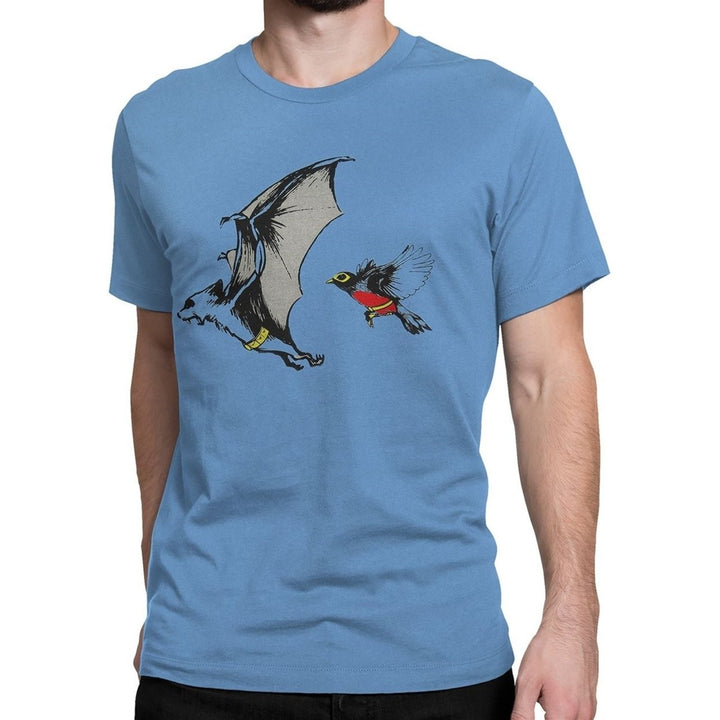 The Bat and The Robin Mens T-Shirt Image 1