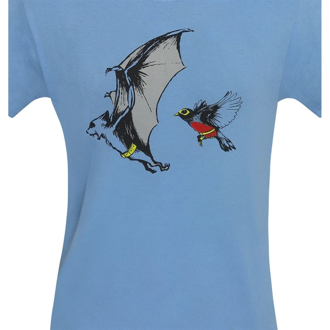 The Bat and The Robin Mens T-Shirt Image 2