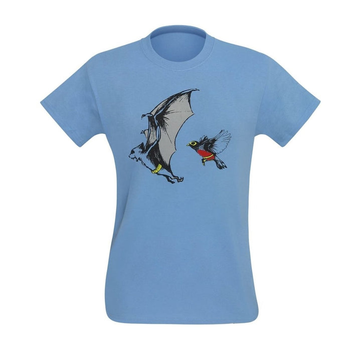 The Bat and The Robin Mens T-Shirt Image 3