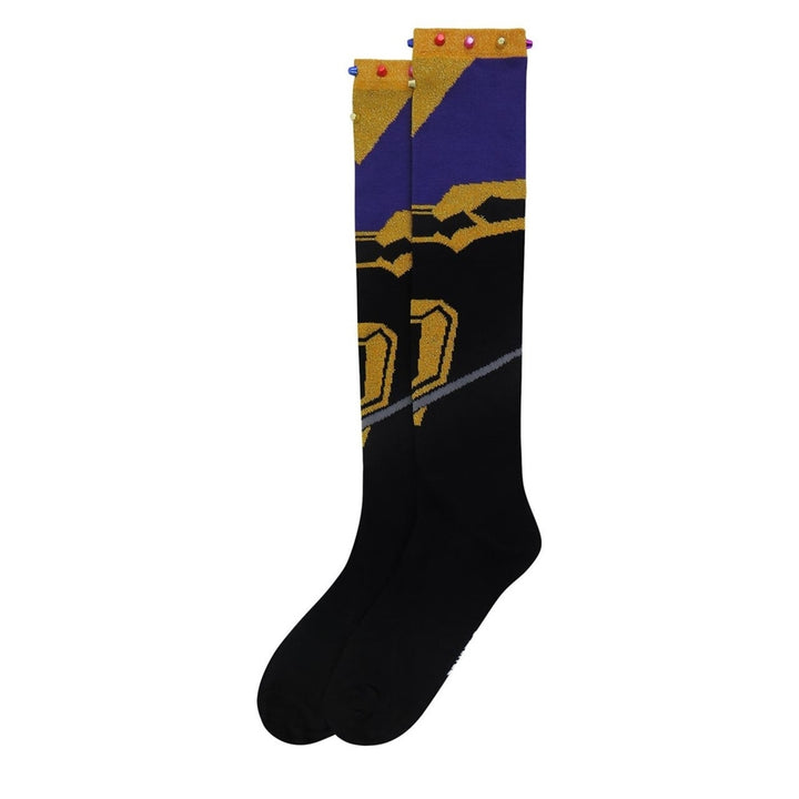 Avengers Infinity War Thanos Womens Knee High Socks Image 2