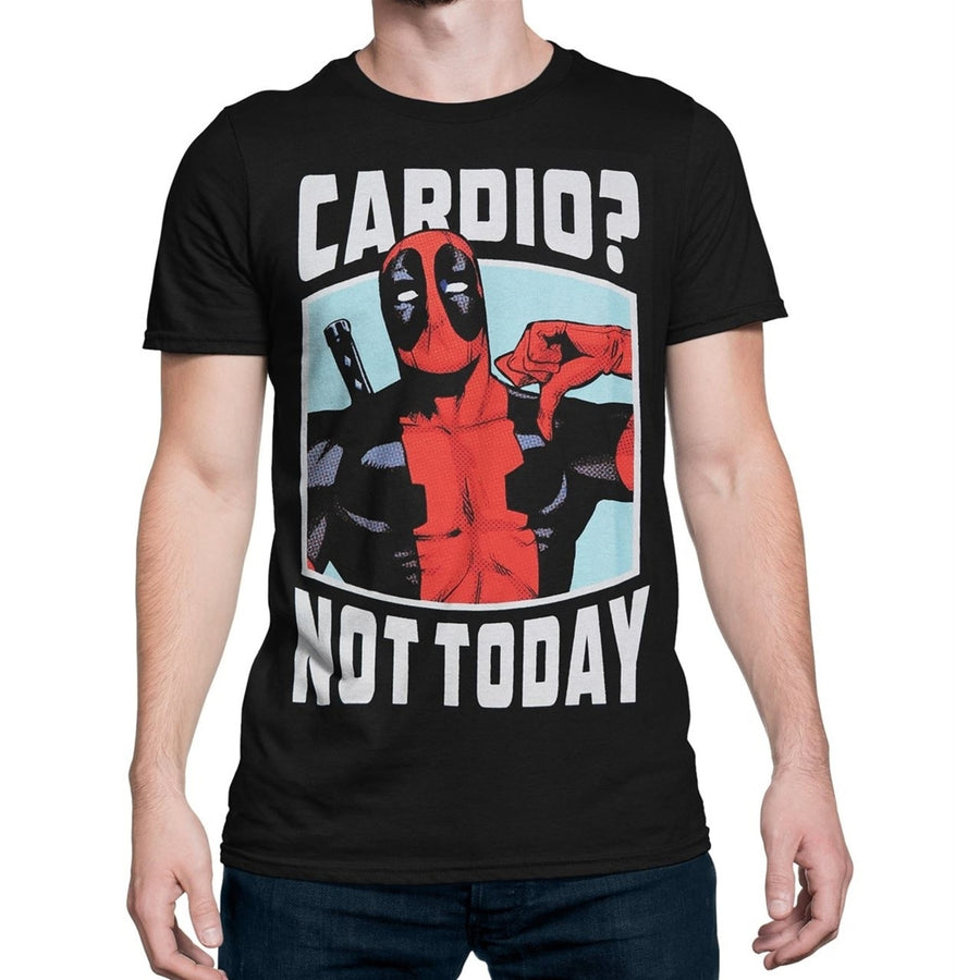 Deadpool Cardio? Not Today Mens T-Shirt Image 1