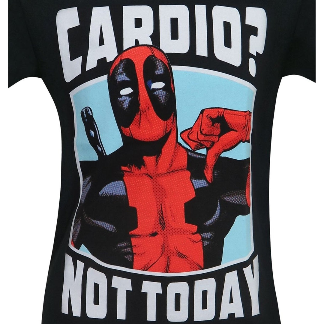 Deadpool Cardio? Not Today Mens T-Shirt Image 2