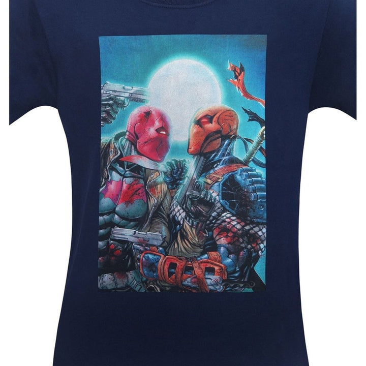 Red Hood Vs Deathstroke Mens T-Shirt Image 2