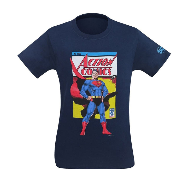 Superman Action Comics No. 1000 Mens T-Shirt Image 3