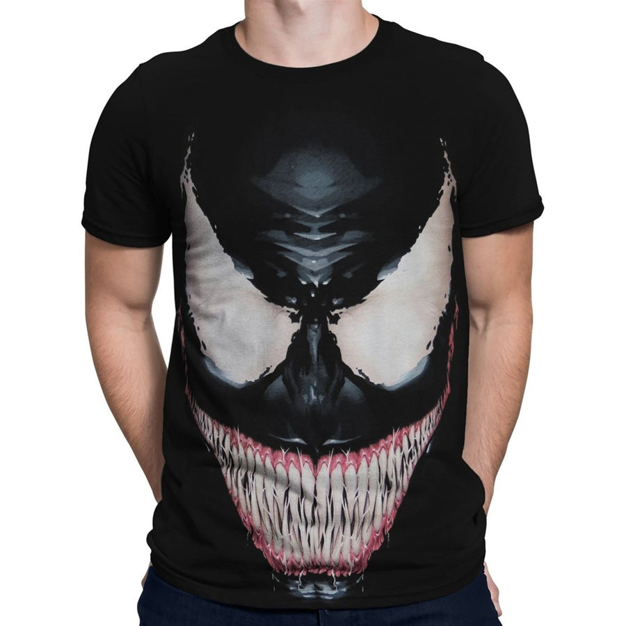 Venom Sinister Smile Mens T-Shirt Image 1