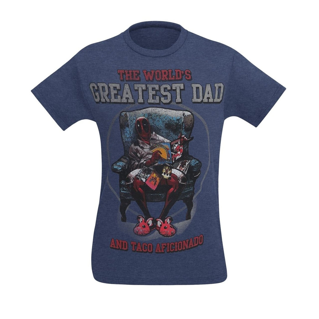 Deadpool Worlds Greatest Dad Mens T-Shirt Image 3