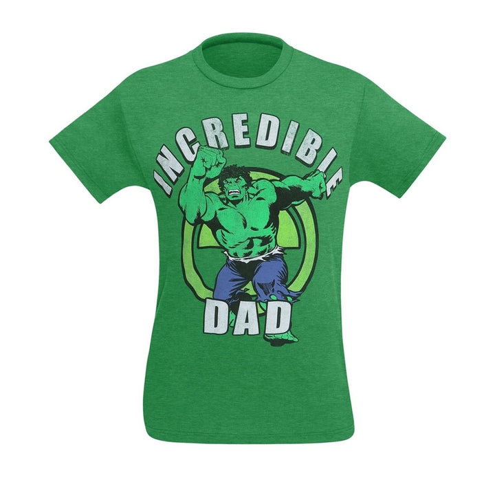 The Hulk Incredible Dad Mens T-Shirt Image 3