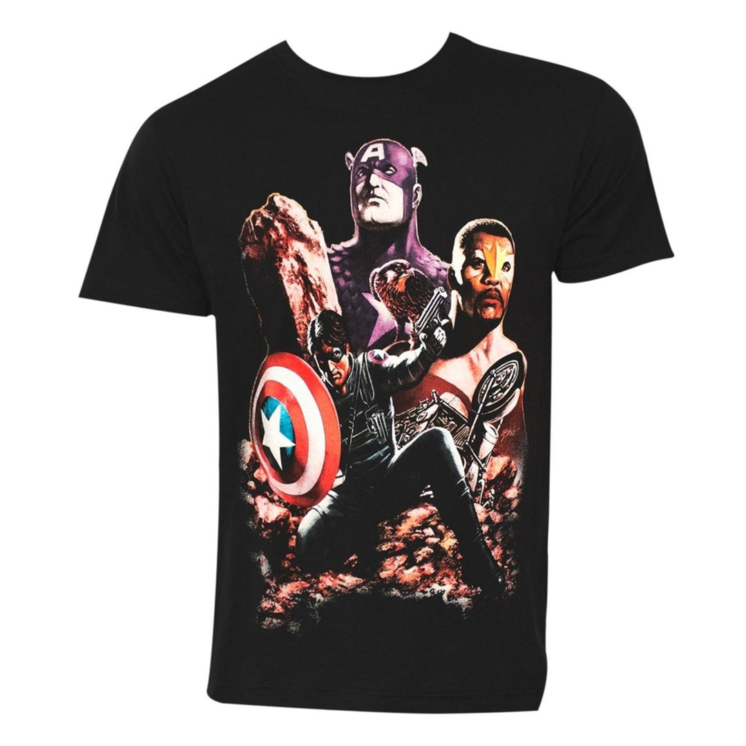 Captain America Death of the Dream Mens T-Shirt Image 1