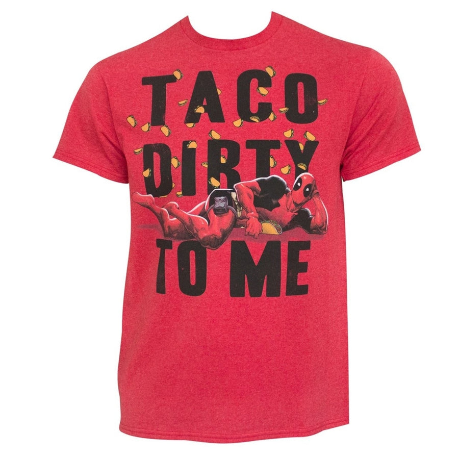 Deadpool Taco Dirty To Me Mens T-Shirt Image 1