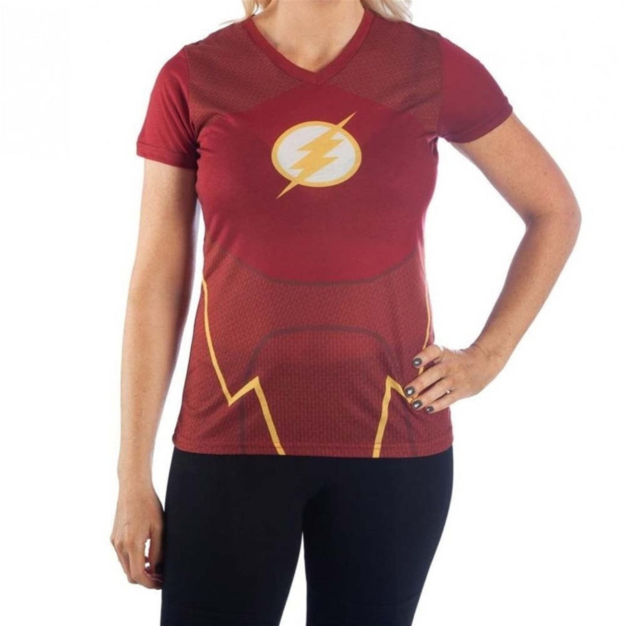 Flash Character Costume Womens T-Shirt Image 1