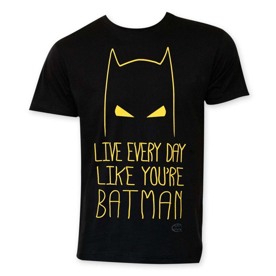 Live Like Batman Mens T-Shirt Image 1