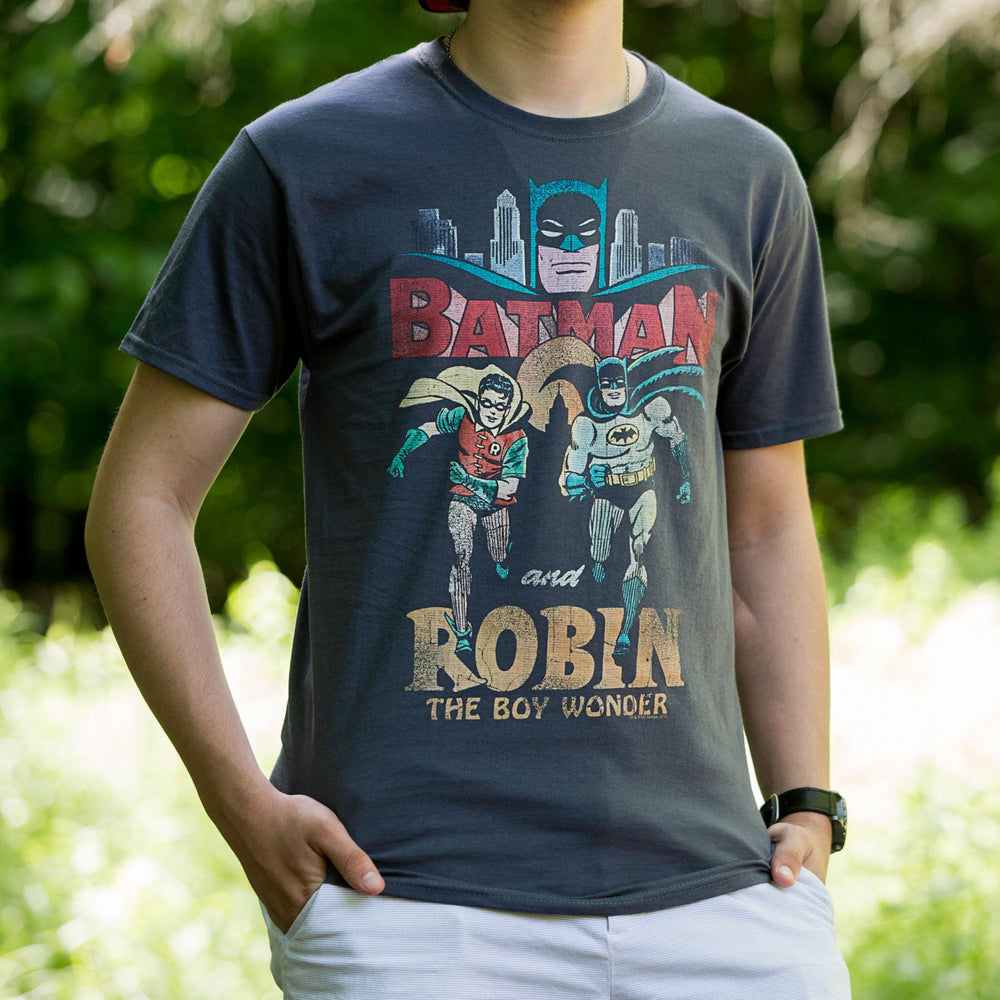Batman and Robin Classic Duo Mens T-Shirt Image 2