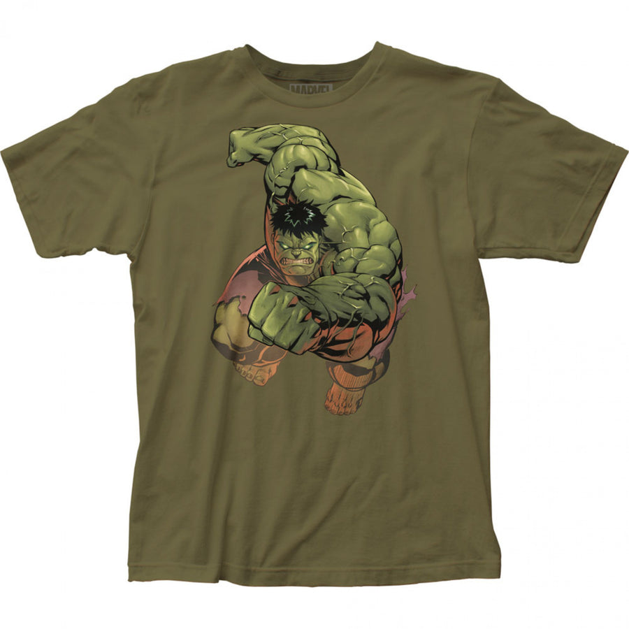 Incredible Hulk Punch Mens T-Shirt Image 1